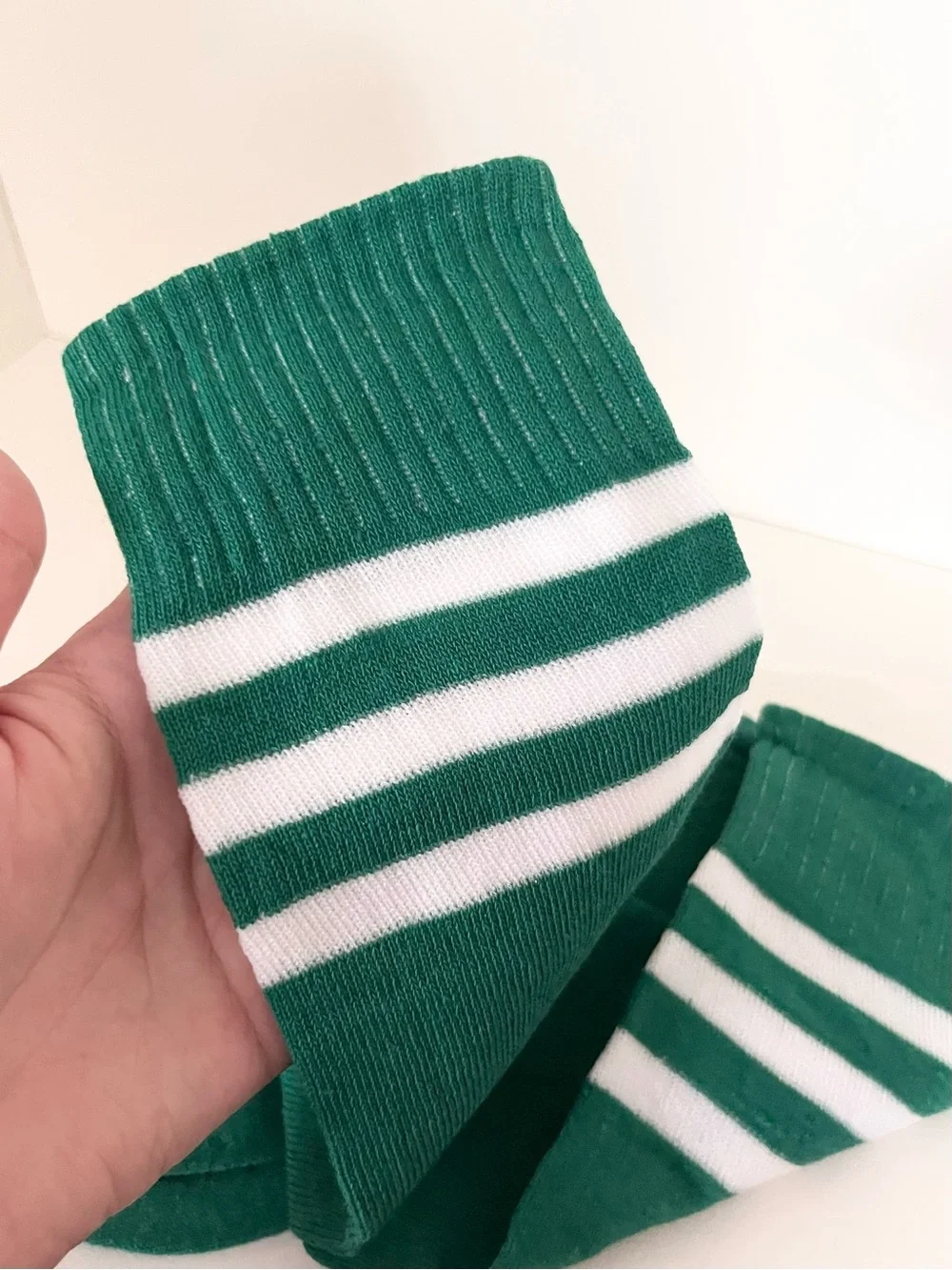 Green knee high socks